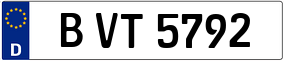 Trailer License Plate